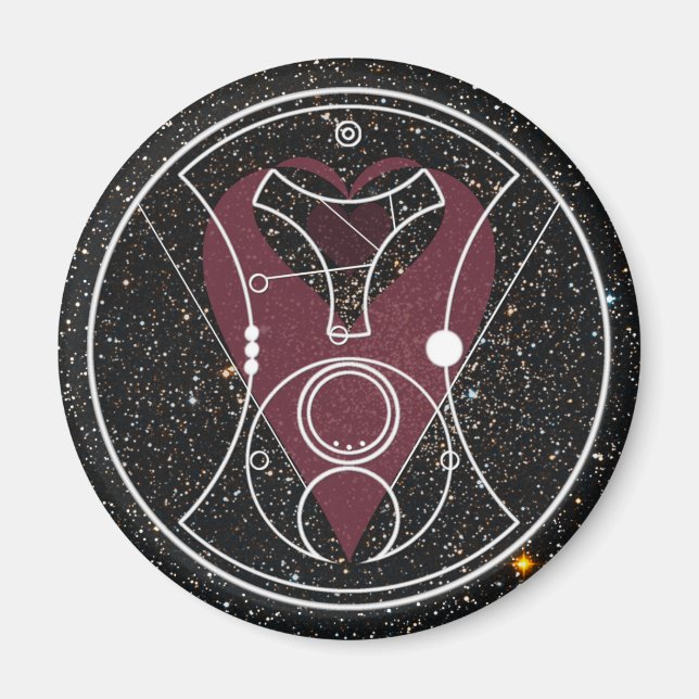 Magnet: "Hello, Sweetie!" Hearts and Stars Magnet (Front)