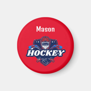 Magnet Hockey Gear - Personalised -Add Name 