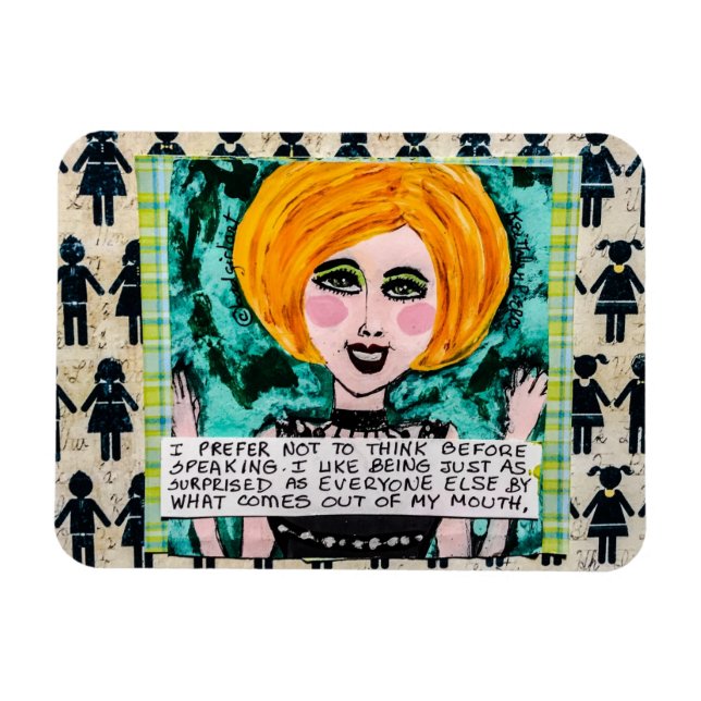 Magnet-I prefer not to think Magnet (Horizontal)