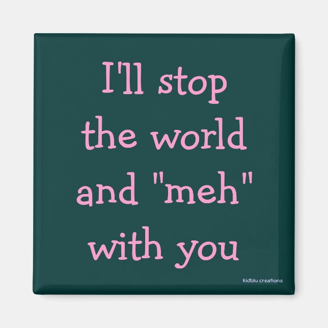 magnet - I'll stop the world (Front)
