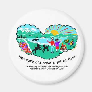 Magnet in memory of Donna LC Fish