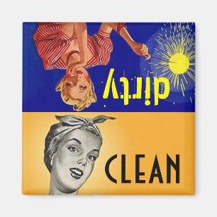 Magnet Kitchen Helper Clean Dirty Dishwasher Gift