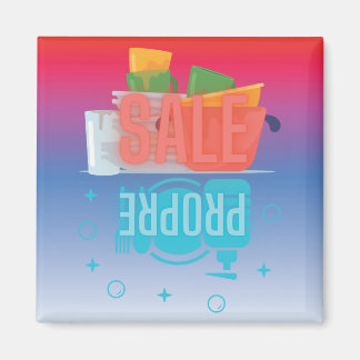 Magnet lave-vaisselle en français "Propre-Sale"