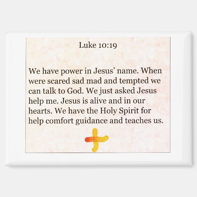 magnet-luke 10;19 magnet (Front)