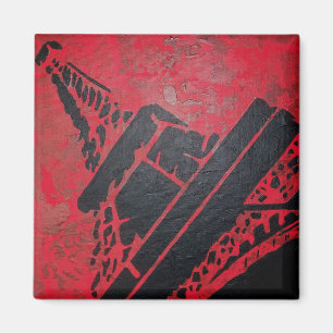 magnet magnet paris modern black eiffel tower magn