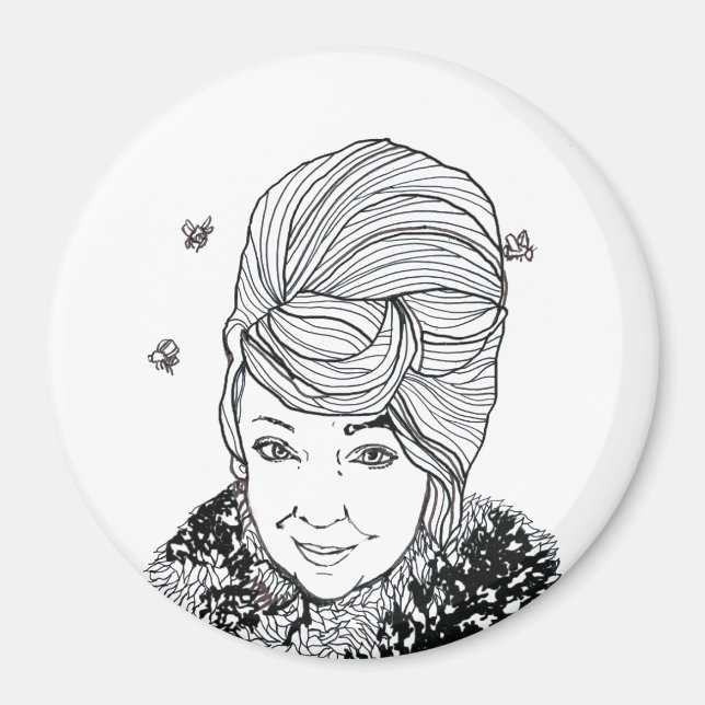 Magnet: Marilyn with a Bee Hive Hairstyle Magnet (Front)