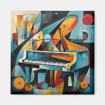 Magnet modern piano painting