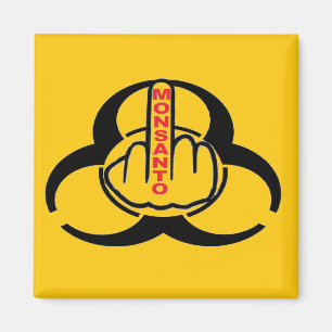 Magnet Monsanto Bio Hazard Flip