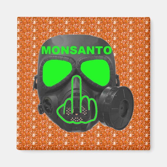 Magnet Monsanto Gas Mask Flip (Front)