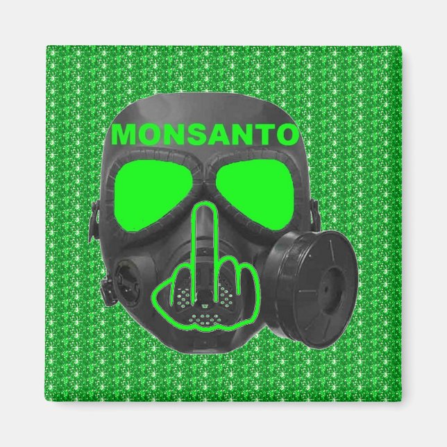 Magnet Monsanto Gas Mask Flip (Front)