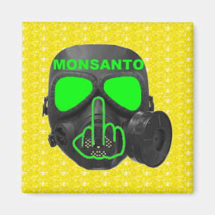Magnet Monsanto Gas Mask Flip