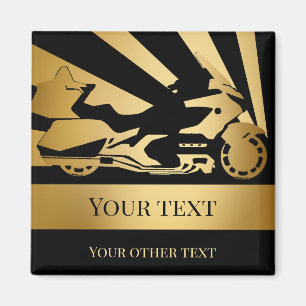 Magnet motorcycle motorbike bike biker gold