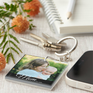Magnet Mum Established Photo Mother's Day Gift Key Ring
