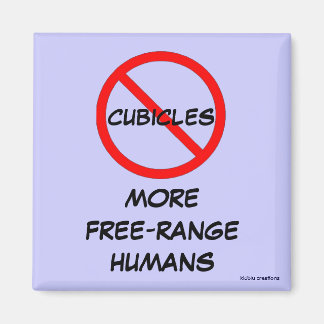 magnet - no cubicles = free-range humans