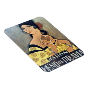 Magnet of Refrigerator Vintage Announcement Soaps