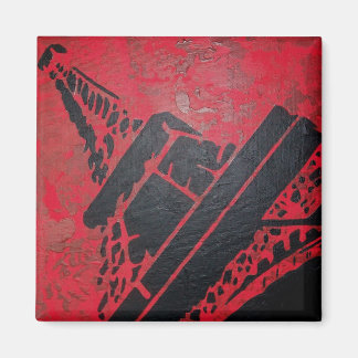 magnet paris eiffel tower modern red