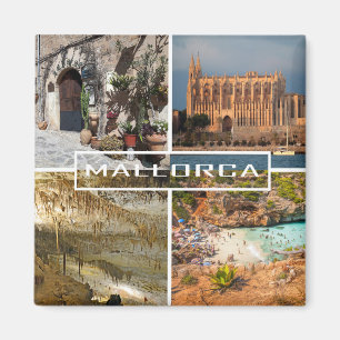 magnet photomontage of the island of Majorca -