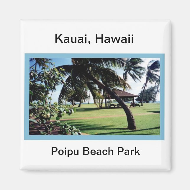 Magnet-Poipu Beach Park, Kauai, Hawaii Magnet (Front)