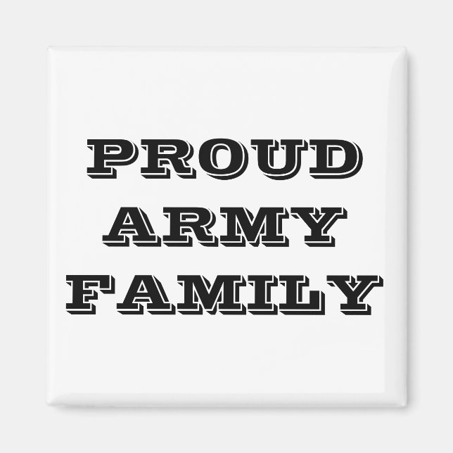 Magnet Proud Army Family (Front)