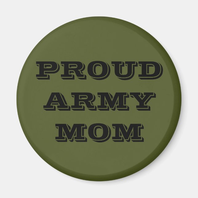 Magnet Proud Army Mum (Front)