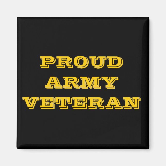Magnet Proud Army Veteran (Front)