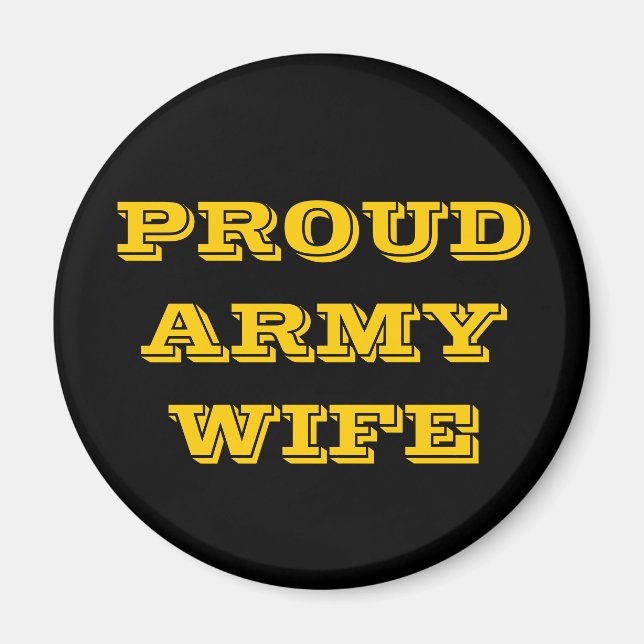Magnet Proud Army Wife (Front)