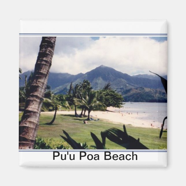 Magnet-Pu'u Poa Beach Magnet (Front)