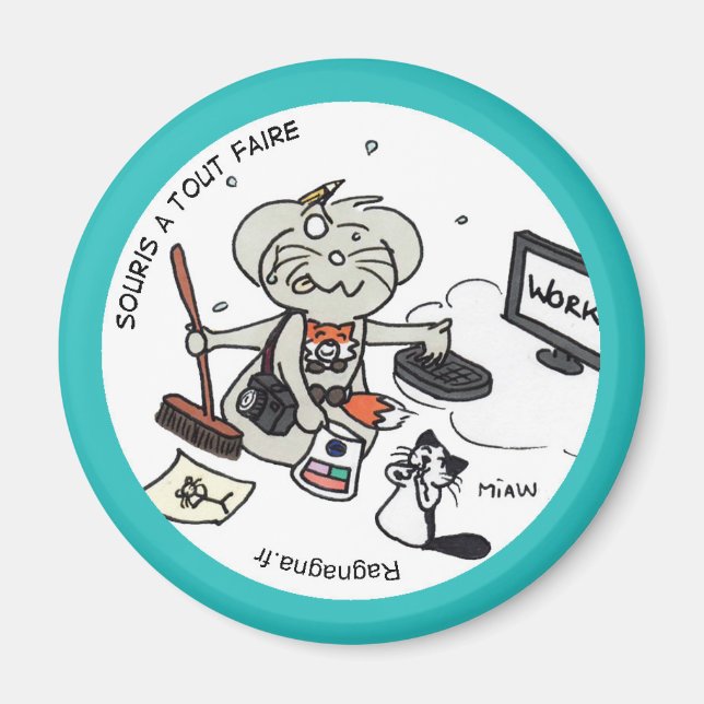 Magnet round "Mouse to do everything" (Front)