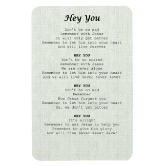 magnet sheet-Hey you -