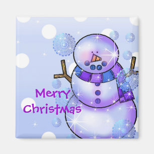 Magnet-Snowman Happy Holidays Christmas Magnet