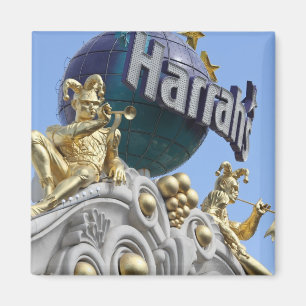 Magnet, square, Las Vegas, Harrah's Magnet