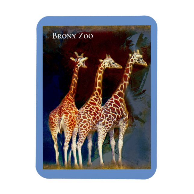 Magnet -  the Giraffes at the Bronx Zoo (Vertical)
