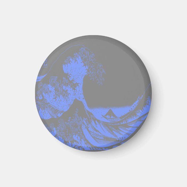 Magnet The Great Wave Blue & Grey (Front)