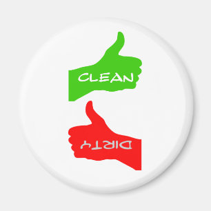 Magnet- Thumbs Up/Down Clean/Dirty Dishes- Colour Magnet