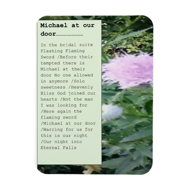 Magnet titled ' Michael at the Door (Vertical)
