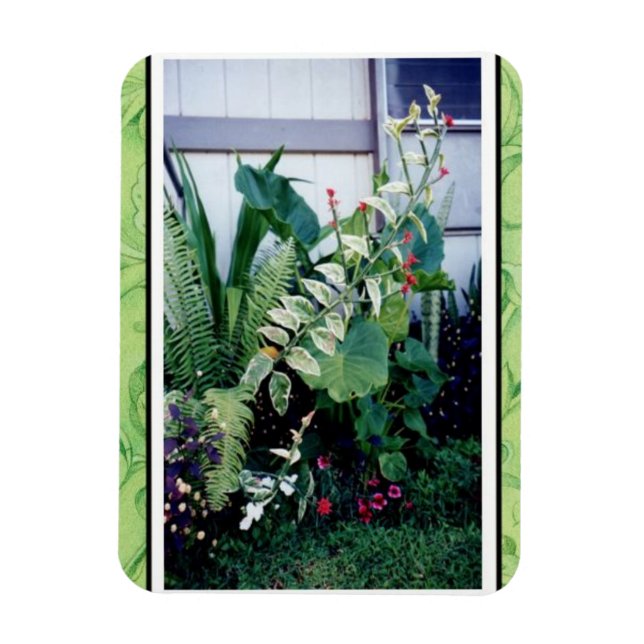Magnet-Tropical Garden Magnet (Vertical)