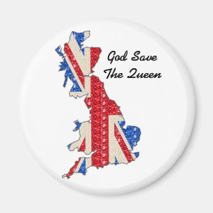 Magnet UK Flag God Save The Queen
