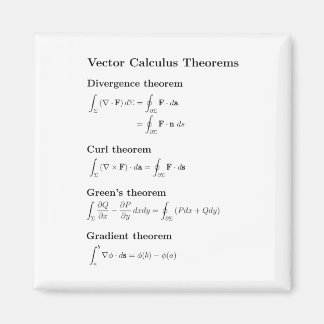 Magnet: vector calculus theorems magnet