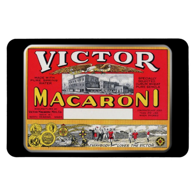 Magnet - Victor Macaroni, by GalleryGifts (Horizontal)