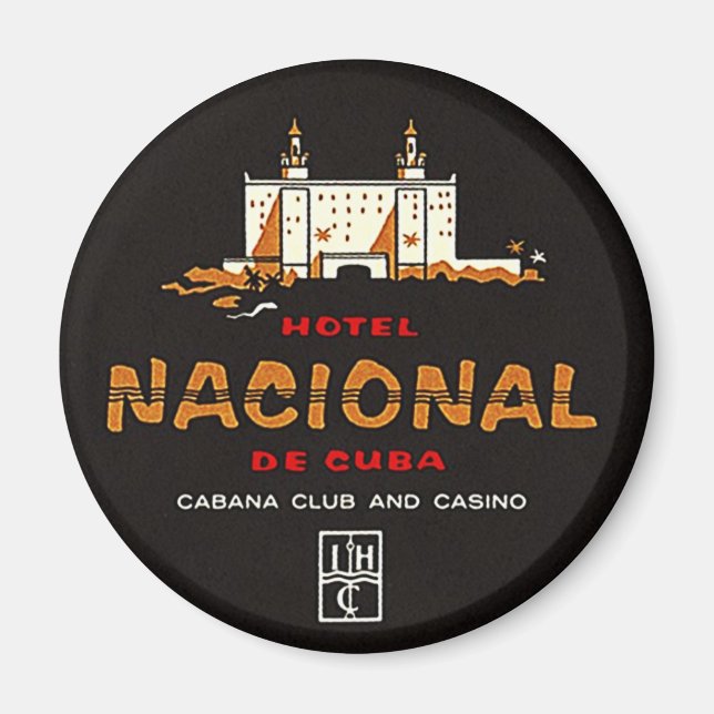 Magnet Vintage Hotel Nacional de Cuba Club Casino (Front)
