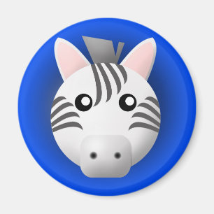 magnet with animal: zebra