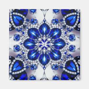 Magnet with Blue White Colours Design