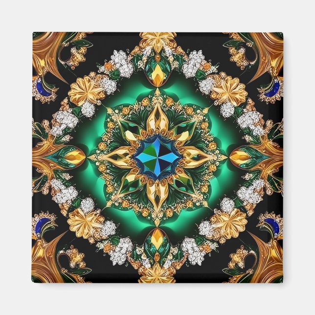 Magnet with Brazilian Colours Design (Front)