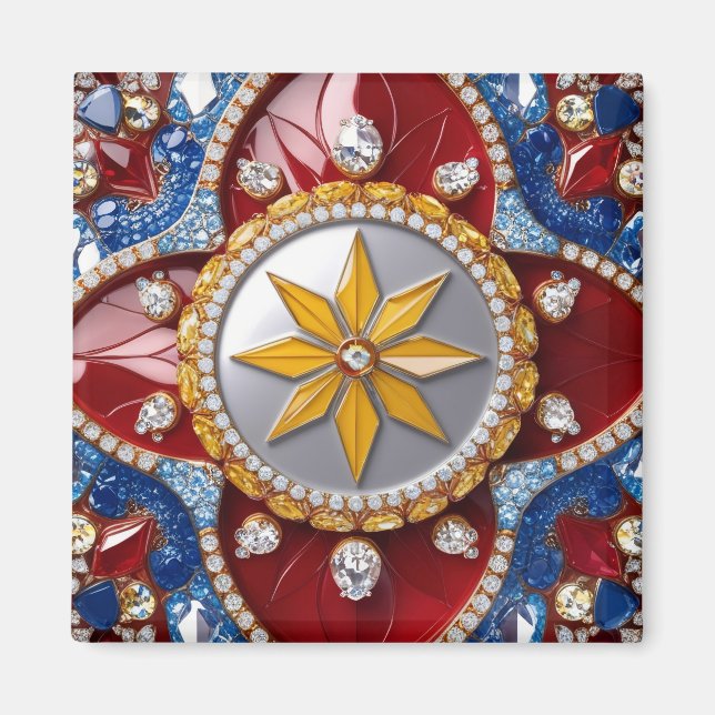 Magnet with Colombian Colours Design (Front)