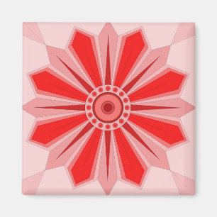 Magnet with creative art of flower