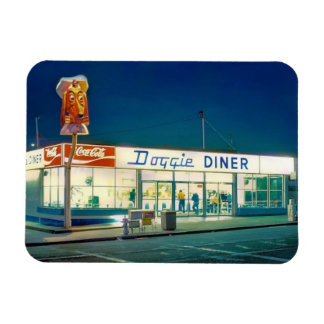 Magnet with Doggie Diner restaurant photo graphics