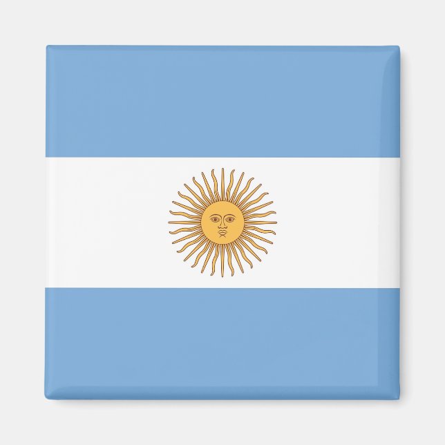 Magnet with Flag of Argentina (Front)