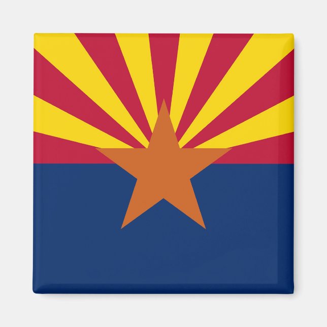 Magnet with Flag of  Arizona State - USA (Front)