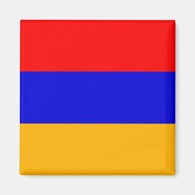 Magnet with Flag of Armenia (Front)