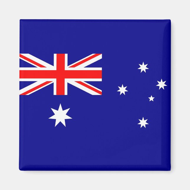 Magnet with Flag of  Australia (Front)